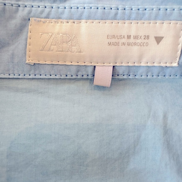 Zara Box Pleat Button Down Shirt Dress - Picture 13 of 14